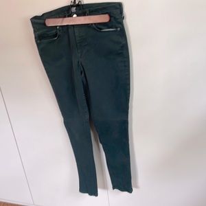 teal gap denim stretch, mid-rise